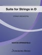 Suite for Strings in D Orchestra sheet music cover